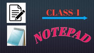 Notepad class1  Notepad kaise sikhe computer technology trending [upl. by Aiki]