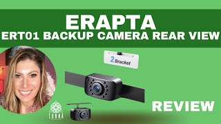 HD eRapta ERT01 Backup Camera Rear View License Plate Reverse Camera Universal for Pickup REVIEW [upl. by Alfonzo91]