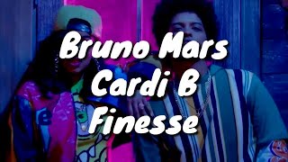 Bruno Mars  Finesse ft Cardi B Lyrics [upl. by Natascha909]