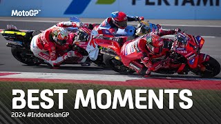 Best MotoGP™ Moments 🤯  2024 IndonesianGP [upl. by Janela789]