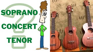 Quel Ukulele choisir Soprano vs Concert vs Tenor [upl. by Encratia]