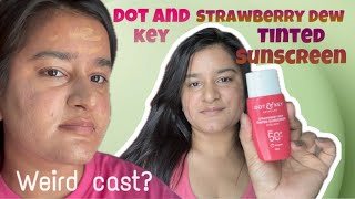 First Impression Of Dot and Key Strawberry Dew Tinted Sunscreen  LIVE GIVEAWAY [upl. by Alexina706]