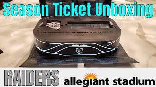 Las Vegas Raiders Inaugural 2020 Season Ticket Package Unboxing [upl. by Teodorico]