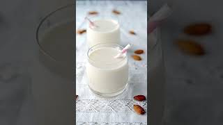 shortsHealthy Almonds milkvegan substitute to lactose sugar عندك حساسية اللاكتوز عليك بحليب اللوز [upl. by Nivlem]