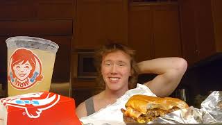 episode 197 wendys baconator meal with mango pineapple drink [upl. by Bazluke]