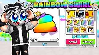 DOSTAŁEM KOZACKIE OFERTY ZA RAINBOW SWIRL 1 EXIST W PET SIMULATOR 99 Roblox [upl. by Ruelu439]