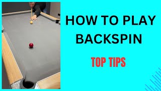 How to play BETTER  The Backspin Shot 8ballpool 8ball cuesports backspin tutorial [upl. by Aaren]