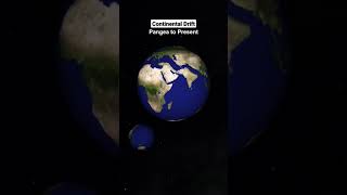 Continental Drifting Pangea to Present time shorts earth pangea continental drift space [upl. by Cyn]