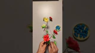 Flower pot making at home Flower tree Idea shorts flowers papercraft ideas design [upl. by Ikik]