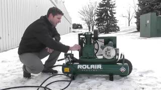 How To Cold Start An Electric Air Compressor With RolAir [upl. by Rusty967]