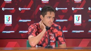 CHIESA CONFERENZA STAMPA post COPPA ITALIA quotAtalanta era favorita Si ma abbiamo vinto noiquot [upl. by Oglesby]