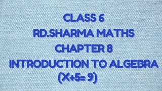 chapter 8 rd sharma class 6 introduction to algebraexponential form [upl. by Anahpos]