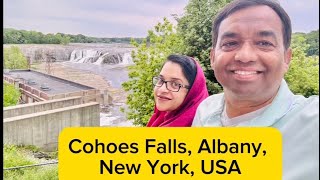 কোহোস ফলস। আলবেনী। নিউ ইয়র্ক। ইঁউ এসএ। Cohoes Falls। Albany। New York।USA [upl. by Zirtaeb]