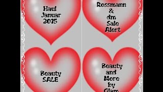 dm amp Rossmann Sale Alert Haul Januar 2015 [upl. by Eilak713]