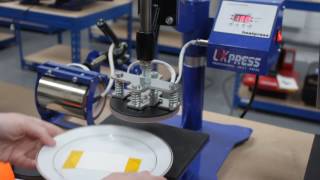 How to sublimate 8 inch plates in heatpress [upl. by Gorrono832]