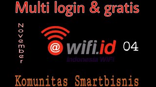 Cara mudah Login Gratis Wifiid komunitas SmartBisnis November 04 [upl. by Christin]