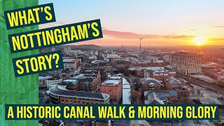 A glorious Sunrise Walk through Historic Nottingham by Canal [upl. by Cutcliffe]