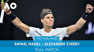 Rafael Nadal v Alexander Zverev Full Match  Australian Open 2017 Third Round [upl. by Pessa667]