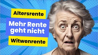 Mehr Rente geht nicht  höchste Altersrente und Witwenrente in Deutschland [upl. by Sherrill]