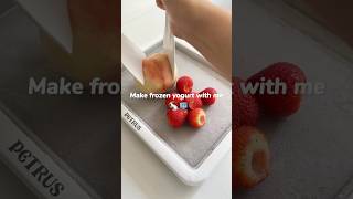 Make frozen yogurt with me asmr food lifestyle foodie asmrfood yogurt shorts healthyfood [upl. by Annaiek872]