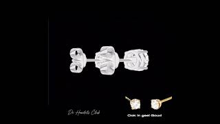 Gouden oorbellen met 2x100 Diamant Voor slechts €125000 amsterdam diamond jewelry [upl. by Kohl]