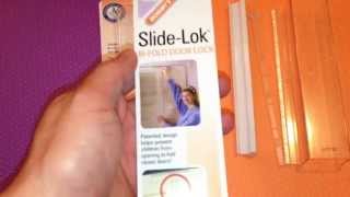 Mommys Helper Slide Lok Bi Fold Door Lock Unboxing [upl. by Onivla]