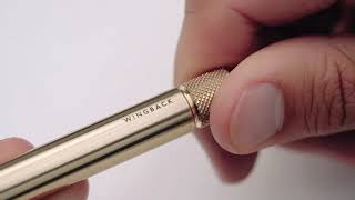 Mechanical Pen by Wingback In Brass and Stainless Steel [upl. by Poler]