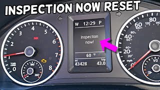 VW TIGUAN INSPECTION NOW RESET HOW TO CLEAR INSPECTION NOW ON VW TIGUAN [upl. by Mcconnell]