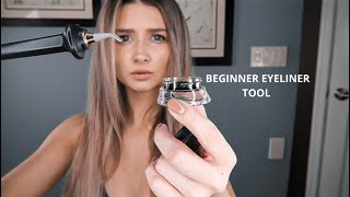 NEW BEGINNER EYELINER TOOL ll FIRST IMPRESSIONS Guide Beauty [upl. by Ellekcir509]