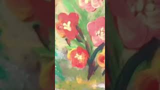 Sunlight filtering from cave in jungle view Acrylic painting tutorial shorts viralvideo art [upl. by Adnilev]