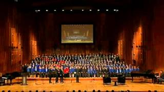 Shabbaton Choir with 300 United Synagogue School Children Singing Anim Zmirot [upl. by Fates]