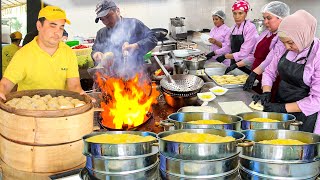 Doughy food collection popular delicious and attractable  Street food in Uzbekistan [upl. by Monagan660]