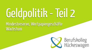 Geldpolitik Teil 2  geldpolitische Instrumente der EZB einfach erklärt Mindestreservepolitik VWL [upl. by Zanlog682]