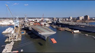 John F Kennedy CVN 79 DeadLoad Testing [upl. by Llenej]