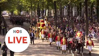 LIVE Prinsjesdag de rijtoer en de Troonrede [upl. by Trembly]