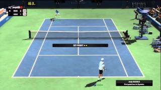 Topspin 4 Roddick vs Agassi online 2012 XBOX [upl. by Sedinoel]