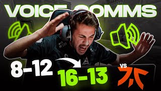 COMEBACK VS FNATIC A CAMINHO DO RMR  VOICE COMMS by GGCASE [upl. by Yrennalf]