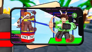 How to Script on Mobile Roblox Bedwars [upl. by Arezzini180]