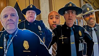 Indiana State Capital First Amendment Audit  Triggered [upl. by Maryanna]