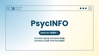 PsycINFO demo by 挺順利！ [upl. by Alfonzo158]