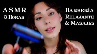 ASMR BARBERÍA NOCTURNA 3HORAS 💤 Lavo Peino y Corto Pelo y Barba 🪒 Masaje Capilar 🧼 Roleplay Español [upl. by Alasdair]