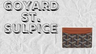 Goyard Wallet St Sulpice Review [upl. by Camile]