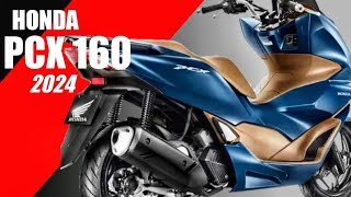 All NEW Honda PCX 160 Abs 2024 New Colors [upl. by Lleral]