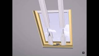 Installing a Blackout Blind on Fakro roof window [upl. by Gorlicki]