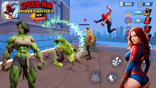 Hulk Spiderman Ironman Marvel Avengers Superhero Vs Crime amp Bandits In City  Spider Fighter 3 [upl. by Kliman429]