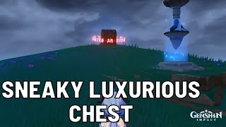 How to open this Luxurious Chest that locks itself when you get close  Genshin Impact Chest Guide [upl. by Yeung896]