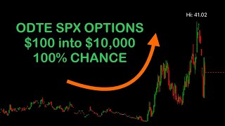 how to 100x your money in one day trading 0dte spx options strategy 2024 [upl. by Rona]