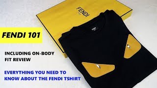 Fendi 101 Everything you need to know about the Fendi Bag Bugs T shirt Fit Review amp Unboxing [upl. by Hepza]