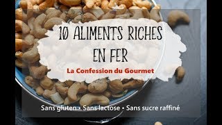 10 Aliments Riches en Fer [upl. by Kotick]