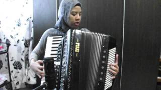 Tico Tico no Fubá  Syafiqah Adha on Accordion [upl. by Adamis170]